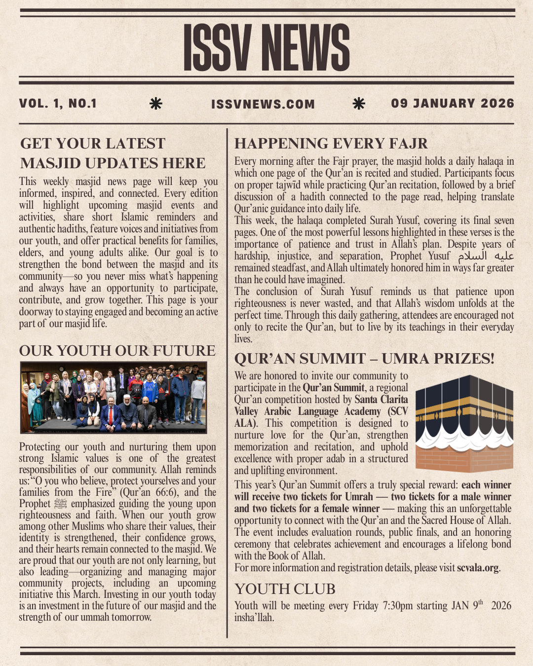 ISSV News Page 1